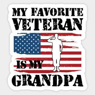 My favorite veteran is my grandpa Sticker